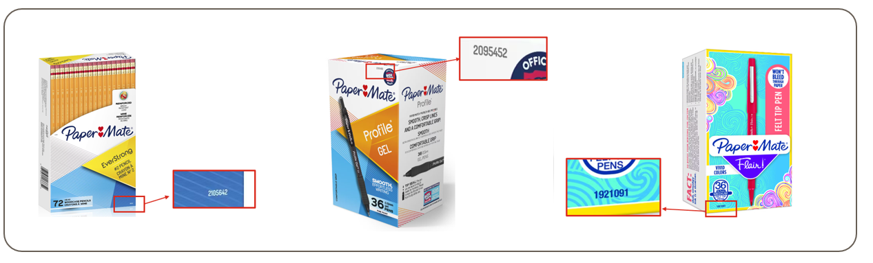 Where to find the model number and EAN / UPC?